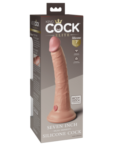 KING COCK ELITE 7 INCH DUAL DENSITY SILICONE...