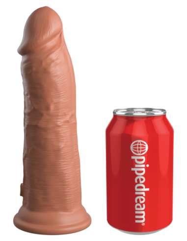 KING COCK ELITE 8 INCH DUAL DENSITY SILICONE COCK TAN