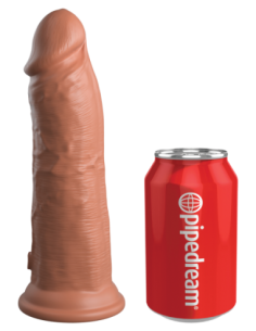 KING COCK ELITE 8 INCH DUAL DENSITY VIBRATING SILICONE...