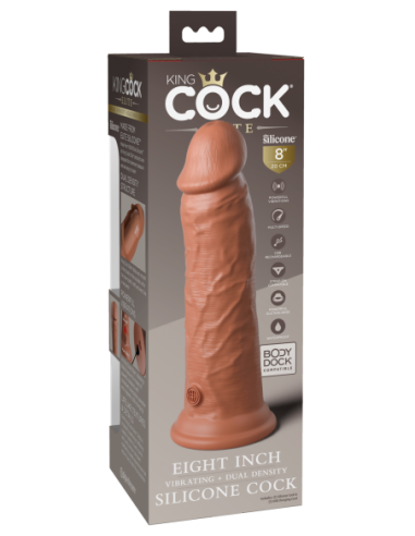 KING COCK ELITE 8 INCH DUAL DENSITY VIBRATING...