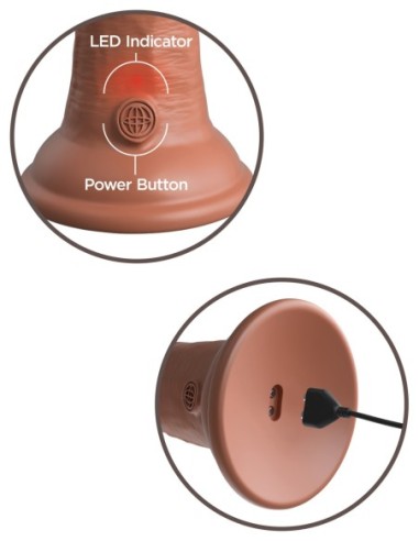 KING COCK ELITE 8 INCH DUAL DENSITY VIBRATING...