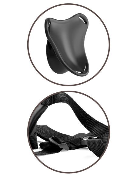 KING COCK ELITE BEGINNER'S SILICONE BODY DOCK KIT BLACK
