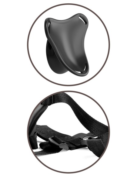 KING COCK ELITE BEGINNER'S BODY DOCK STRAP-ON HARNESS BLACK