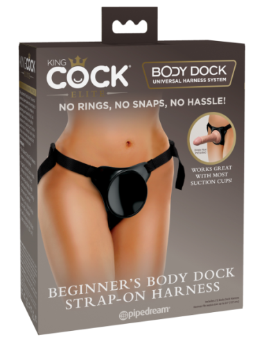 KING COCK ELITE BEGINNER'S BODY DOCK STRAP-ON...