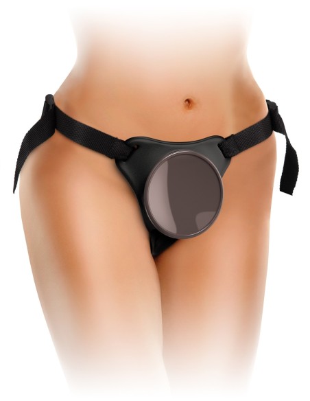 KING COCK ELITE CÓMODO ARNÉS DE CORREA DOCK DOCK NEGRO