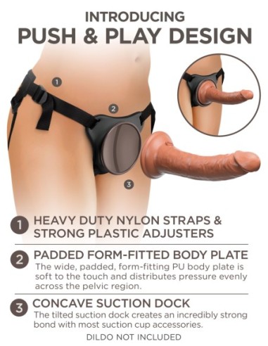 KING COCK ELITE COMFY BODY DOCK STRAP-ON...