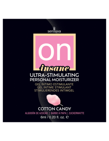 SENSUVA EN INSANE ULTRA-ESTIMULANTE CREMA HIDRATANTE PERSONAL ALGODÓN DE AZÚCAR 6 ML