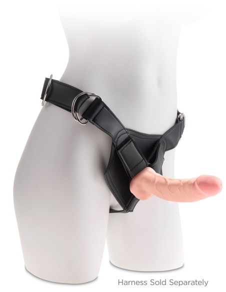 KING COCK PLUS POLLA GORDA DE TRIPLE DENSIDAD DE 8 PULGADAS CON BOLAS LIGERAS