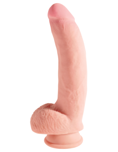 KING COCK PLUS 10 INCH TRIPLE DENSITY COCK WITH BALLS LIGHT