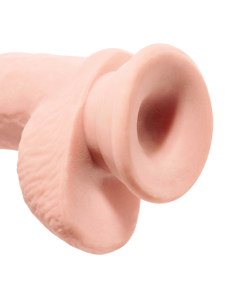 KING COCK PLUS POLLA DE TRIPLE DENSIDAD DE 10 PULGADAS CON BOLAS LIGERAS