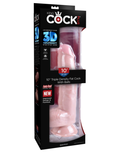 KING COCK PLUS 10 INCH TRIPLE DENSITY FAT COCK...