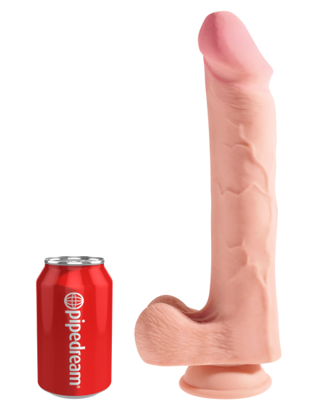 KING COCK PLUS 12 INCH TRIPLE DENSITY COCK WITH BALLS LIGHT