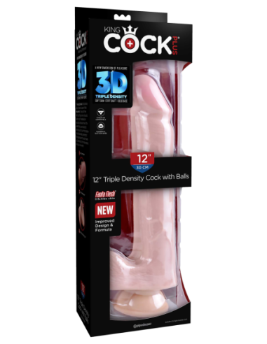 KING COCK PLUS 12 INCH TRIPLE DENSITY COCK WITH...