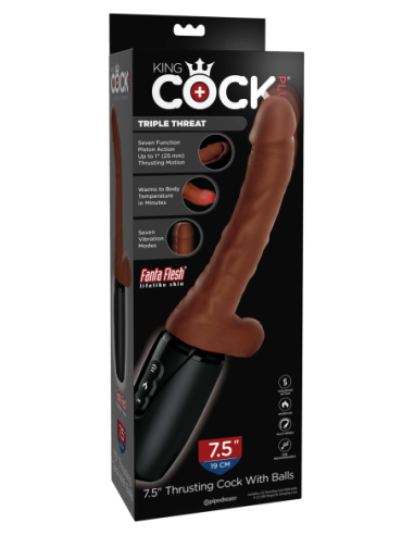 KING COCK PLUS 7.5 PULGADAS EMPUJANDO EL GALLO...