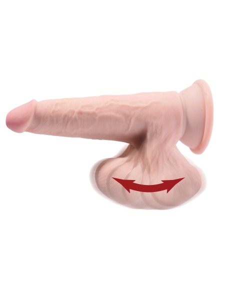 KING COCK PLUS 9 INCH TRIPLE DENSITY COCK WITH SWINGING BALLS LIGHT