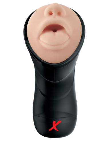 PDX ELITE DEEP THROAT VIBRATING STROKER LIGHT