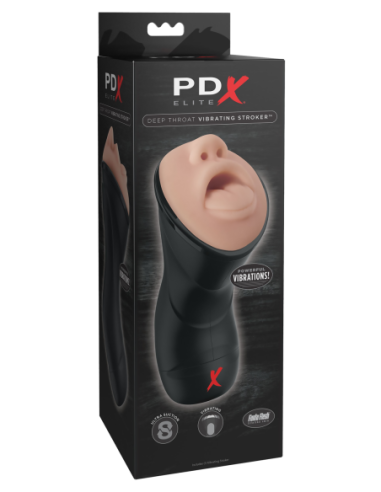 PDX ELITE GARGANTA PROFUNDA VIBRADOR STROKER LIGHT