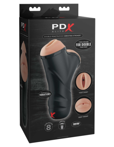 PDX ELITE LUZ STROKER VIBRATORIA DE DOBLE...
