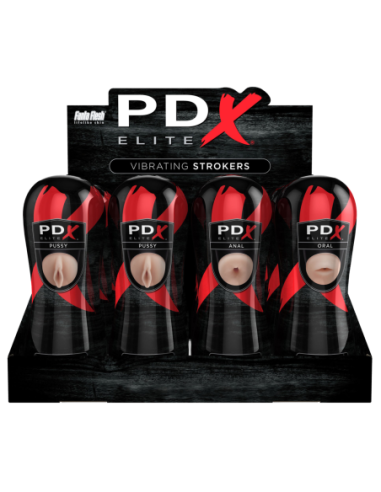 PANTALLA STROKER ELITE VIBRATORIA ELITE PIPEDREAM EXTREME EXTREME - 12 PIEZAS DE LUZ