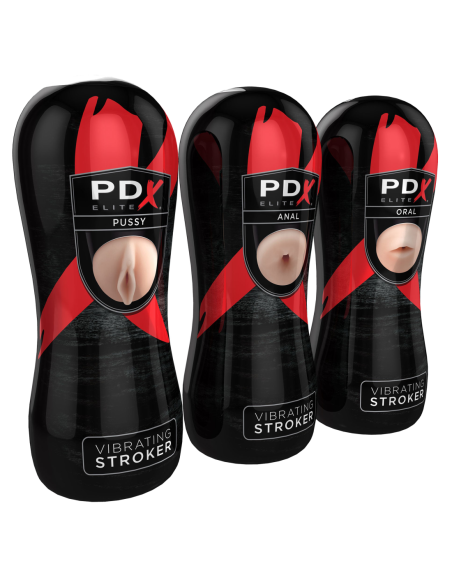 PANTALLA STROKER ELITE VIBRATORIA ELITE PIPEDREAM EXTREME EXTREME - 12 PIEZAS DE LUZ