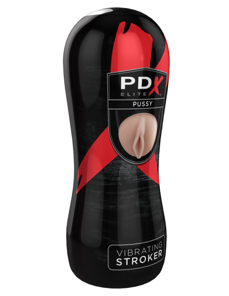PDX ELITE VIBRADOR PUSSY STROKER LIGHT