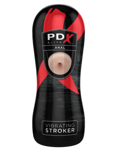 PDX ELITE VIBRATING ANAL STROKER LIGHT