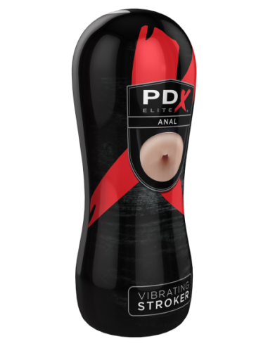PDX ELITE VIBRATING ANAL STROKER LIGHT