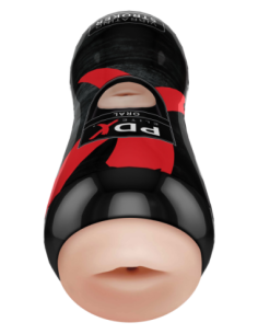 PDX ELITE VIBRATING ORAL STROKER LIGHT 2