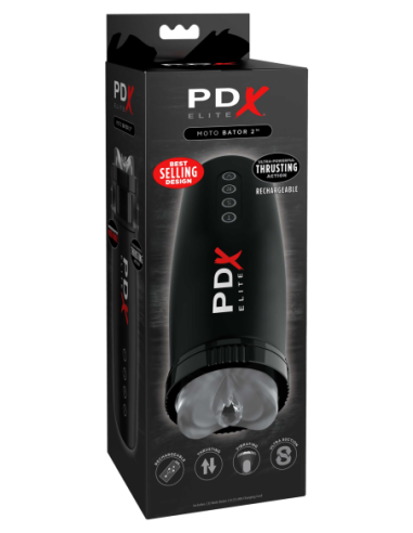 PDX ELITE MOTORBATOR 2 TRANSPARENTE