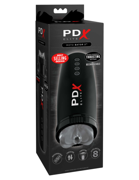 PDX ELITE MOTORBATOR 2 TRANSPARENTE