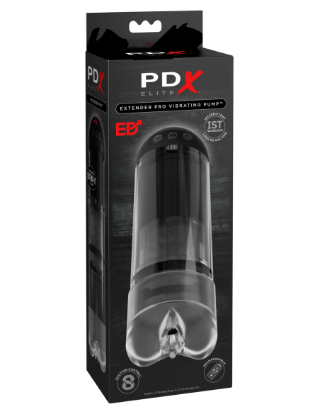PDX ELITE EXTENDER PRO VIBRATING PUMP CLEAR