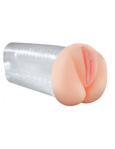 PDX EXTREME DELUXE SEE-THRU STROKER CLEAR