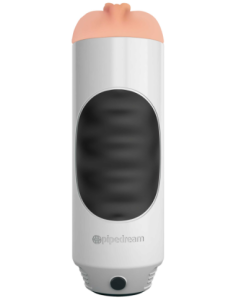 PDX EXTREME MEGA GRIP VIBRATING STROKER PUSSY WHITE