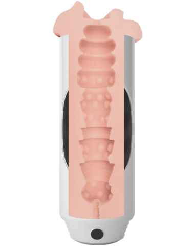 PDX EXTREME MEGA GRIP VIBRADOR STROKER COÑO BLANCO