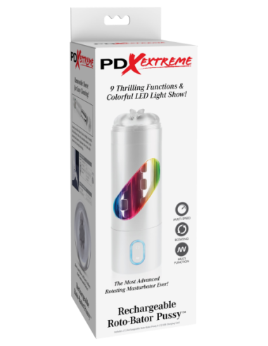 PDX EXTREME RECARGABLE ROTO-BATOR COÑO BLANCO