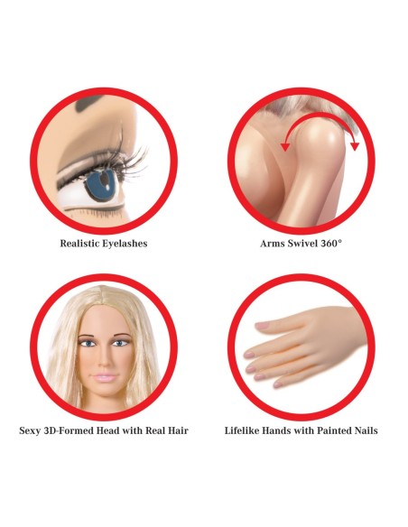 PDX EXTREME DOLLZ HANNAH HARPER LIFE-SIZE LOVE DOLL LIGHT