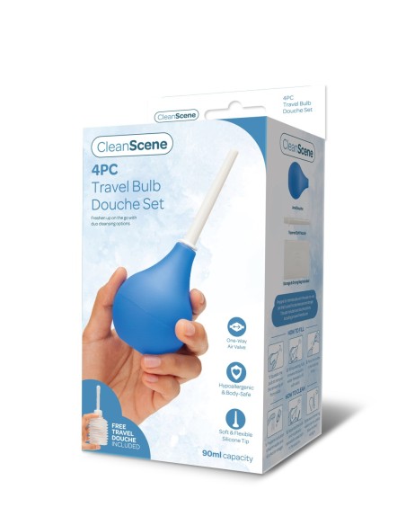 CLEANSCENE 90ML 4 PCS JUEGO DE DUCHA DE VIAJE BOMBILLAS