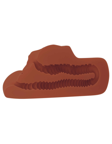 PDX PLUS PERFECT COÑO DOBLE STROKER MARRÓN