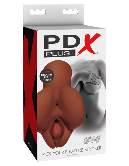 PDX PLUS PICK YOUR PLEASURE STROKER BROWN