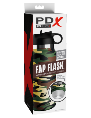PDX PLUS FAP FLASK - HAPPY CAMPER DISCREET...