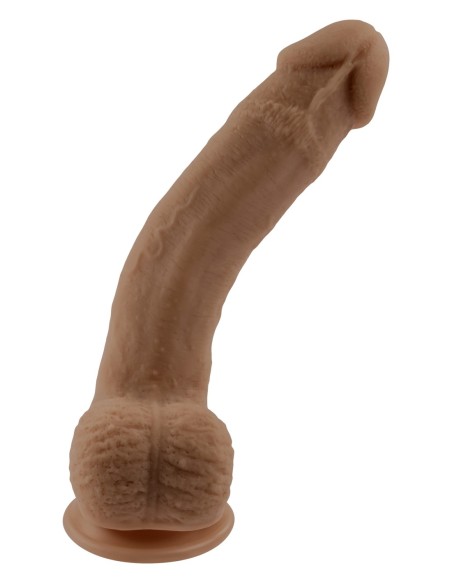 SELOPA 7 INCH 17 CM NATURAL FEEL FLEXSKIN DILDO DARK