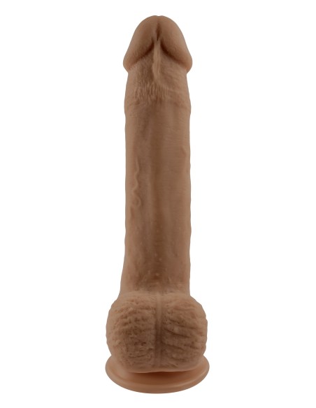 SELOPA 7 INCH 17 CM NATURAL FEEL FLEXSKIN DILDO DARK