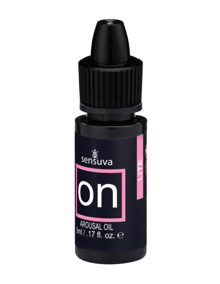 SENSUVA ON LITE ACEITE DE EXCITACIÓN 5 ML CAJA PEQUEÑA DE 12 PIEZAS Y PALITOS DE PRUEBA
