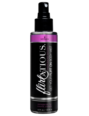 SENSUVA FLIRTATIOUS BODY MIST POMEGRANATE, FIG, COCONUT AND PLUMERIA 125ML