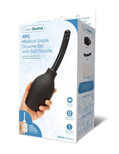 CLEANSCENE 310ML 4PCS BOQUILLA SUAVE PARA DUCHA...