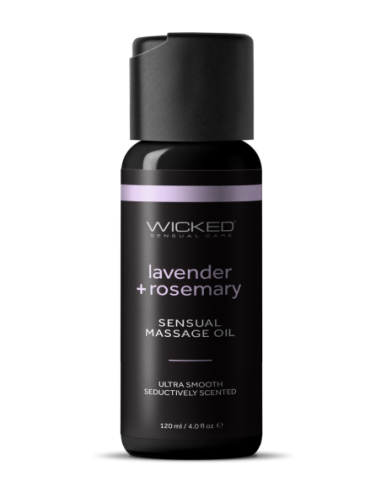 WICKED SENSUAL MASSAGE OIL LAVENDER ROSEMARY 120ML