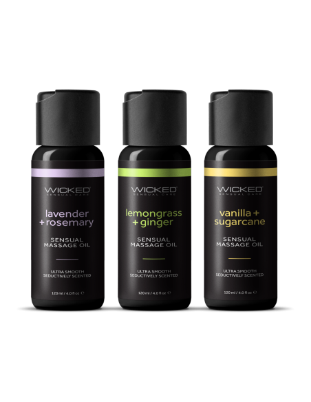 WICKED SENSUAL ACEITE DE MASAJE LIMONCILLO JENGIBRE 120ML