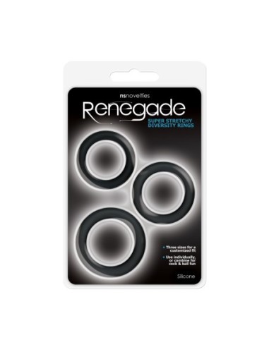 ANILLOS RENEGADE DIVERSIDAD NEGRO