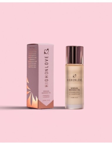 HIGH ON LOVE MASSAGE OIL STRAWBERRIES AND...