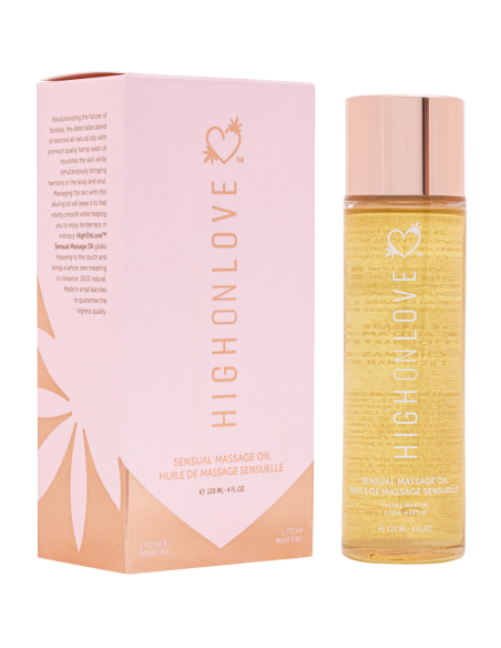 HIGH ON LOVE MASSAGE OIL LITCHI MARTINI 120ML